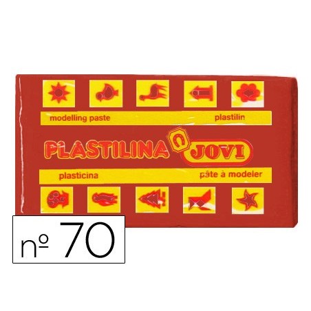 PLASTICINA 70 JOVI. PASTILHA 50 GRS CASTANHO