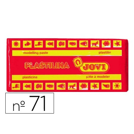 PLASTICINA 71 JOVI MEDIA. 150 GRS VERMELHO