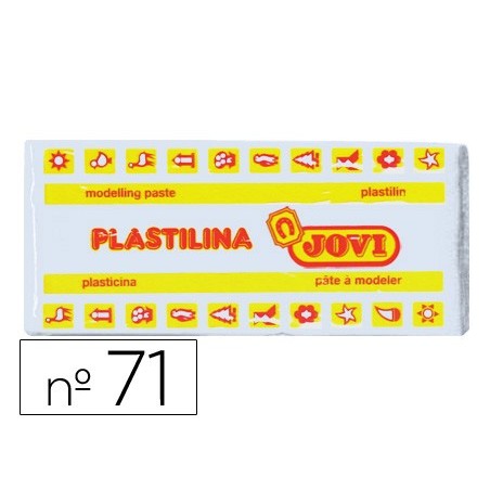 PLASTICINA 71 JOVI MEDIA. 150 GRS BRANCA