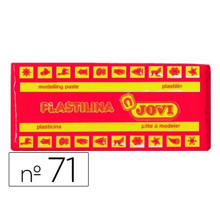 PLASTICINA 71 JOVI MEDIA. 150 GRS RUBI