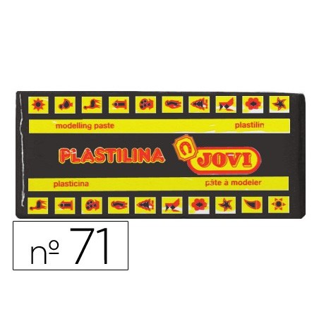 PLASTICINA JOVI 71 PRETO -UNIDADE -TAMANHO MEDIO