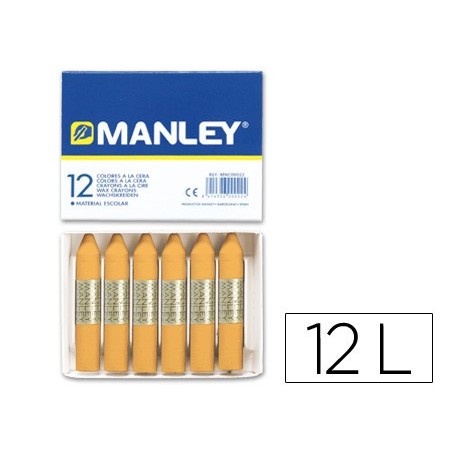 LAPIS DE CERA MANLEY UNICOR OCRE -CAIXA DE 12 N.26