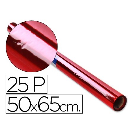 PAPEL CELOFANE SADIPAL 50 X 65 CM. 20 GRS/M2. VERMELHO