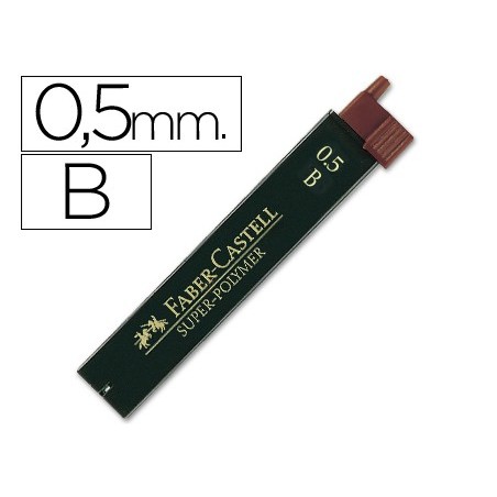 12un MINAS FABER GRAFITE 9065 0,5MMB - CAIXA 12 MINAS