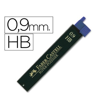 12un MINAS FABER GRAFITE 9069 0,9MMHB - ESTOJO DE 12 MINAS