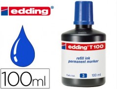 TINTA MARCADOR EDDING T-100 AZUL -FRASCO DE 100 ML