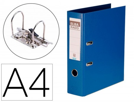 PASTA DE ARQUIVO ELBA A4, LOMBADA 75 MM, AZUL, A4