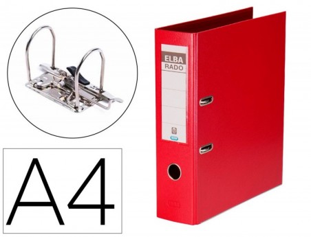 PASTA DE ARQUIVO ELBA A4, LOMBADA 75 MM, VERMELHA, A4