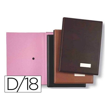 PORTA ASSINATURAS PARDO 0875 PRETO -18 DEPARTAMENTOS