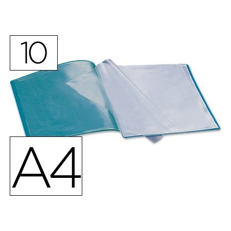 CAPA CATALOGO BEAUTONE A4 COM 10 BOLSAS, VERDE