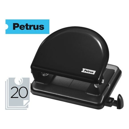 PERFURADOR METALICO PETRUS 52, CAP. 20 FOLHAS - PRETO