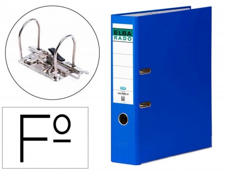 PASTA DE ARQUIVO ELBA FOLIO, LOMBADA 75 MM, AZUL