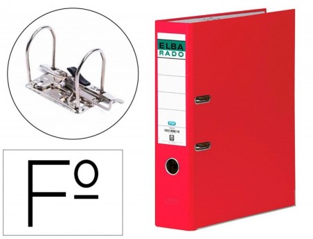 PASTA DE ARQUIVO ELBA FOLIO, LOMBADA 75 MM, VERMELHA