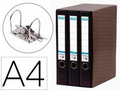 MODULO DE 3 PASTAS DE ARQUIVO, ELBA, A4 LOMBADA 50, PRETO