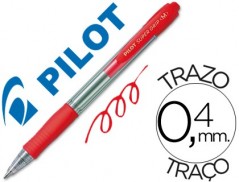 12un ESFEROGRAFICA PILOT SUPER GRIP VERMELHO -RETRATIL -COM