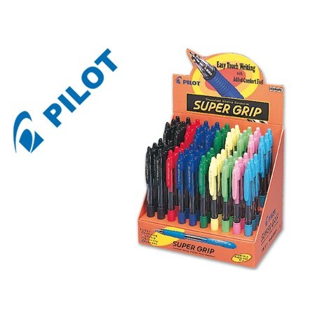 ESFEROGRAFICA PILOT SUPER GRIP EXPOSITOR 60 UNIDADES