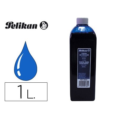 TINTA PARA CARIMBOS PELIKAN, FRASCO 1 LT. - AZUL