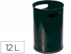 CESTO DE PAPEIS SIE METALICO COM PEGAS PRETO CAPACIDADE 21 L