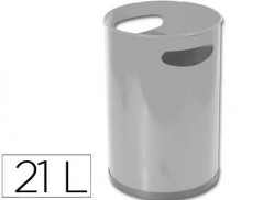 CESTO DE PAPEIS SIE METALICO COM ASAS 101 CINZA -32X21 CM