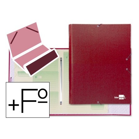 CAPA CLASSIFICADORA LIDERPAPEL COM 12 DEPARTAMENTOS, VERMELH