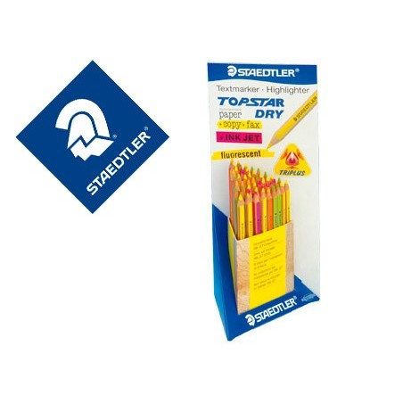 EXPOSITOR DE 48 LAPIS DE COR FLUORESCENTE STAEDTLER TOP STAR