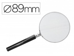 LUPA CRISTAL LIDERPAPEL, ARO METALICO - 89 MM.