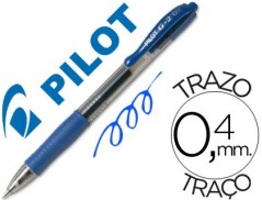 12un ESFEROGRAFICA PILOT G-2 AZUL TINTA GEL -RETRATIL -COM G