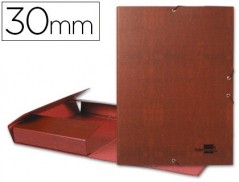 PASTA PARA PROJECTOS LIDERPAPEL, LOMBADA 30MM, EM COURO