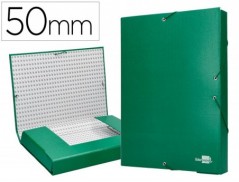 PASTA PARA PROJECTOS LIDERPAPEL, LOMBADA 50MM, VERDE