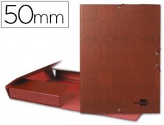 PASTA PARA PROJECTOS LIDERPAPEL, LOMBADA 50MM, EM COURO