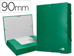 PASTA PARA PROJECTOS LIDERPAPEL, LOMBADA 90MM, VERDE