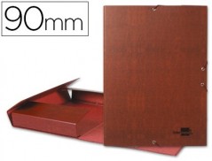 PASTA PARA PROJECTOS LIDERPAPEL, LOMBADA 90MM, EM COURO