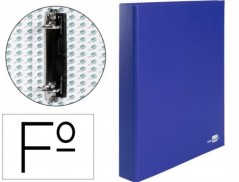 CAPA DE ANEIS PAPER COAT FORRO PVC 2 ANEIS 25 MM AZUL