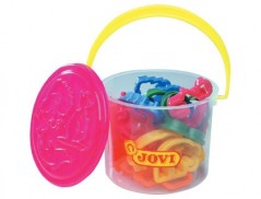 BALDE COM 24 MOLDES PLASTICINA PARA MODELAGEM - 6 MODELOS