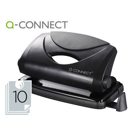 PERFURADOR Q-CONNECT, CAP. 10-12 FOLHAS - PRETO