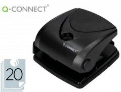 PERFURADOR Q-CONNECT, CAP. 20-25 FOLHAS - PRETO