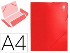 PASTA DE ELASTICOS BEAUTONE COM LOMBADA RIGIDA A4, VERMELHO,