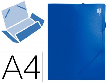 PASTA DE ELASTICOS BEAUTONE COM LOMBADA RIGIDA A4, AZUL, 2 B