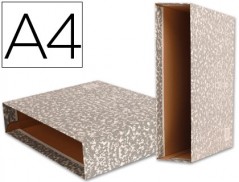 CAIXA PARA PASTA DE ARQUIVO GASPEADA CINZA LIDERPAPEL, A4
