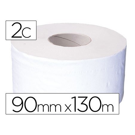 PAPEL HIGIENICO JUMBO RECICLADO, ROLO DE 2 FLS COM 130 METRO