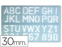 ESCANTILHAO LETRAS E NUMEROS 30MM