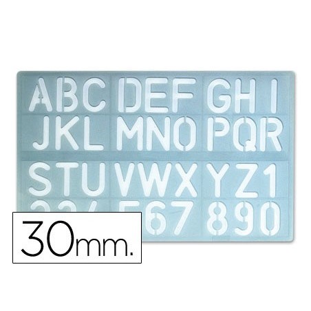 ESCANTILHAO LETRAS E NUMEROS 30MM