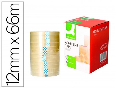 12un FITA ADESIVA 66 MT X 12 MM.