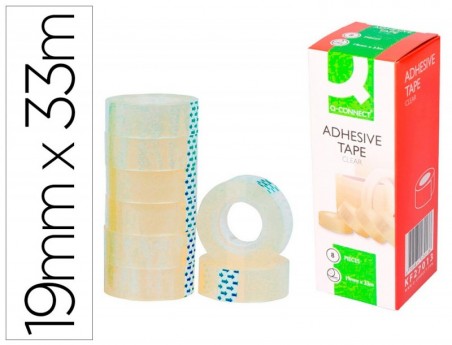 8un FITA ADESIVA 33 MT X 19 MM.