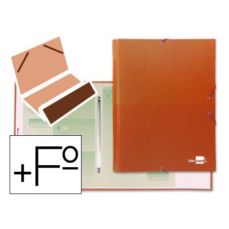 CAPA CLASSIFICADORA LIDERPAPEL COM 12 DEPARTAMENTOS, LARANJA