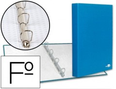 CAPA LIDERPAPEL DE ANEIS PAPER COAT FROSTY 4 ANEIS 25 MM AZU