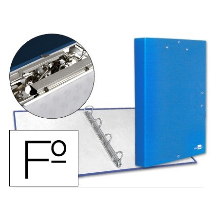 CAPA LIDERPAPEL DE 4 ANEIS FROSTY COM ELASTICOS ABA E MINI-C