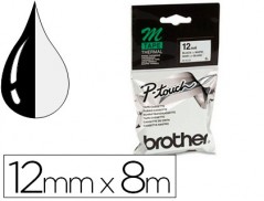 FITA BROTHER M-K231 PRETO-BRANCO 12 MM X 8 MT CONSUMIVEIS PA