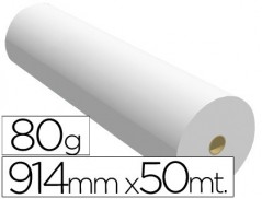 PAPEL PARA REPROGRAFIA 80 GRS. 914 MM X 50 MTS