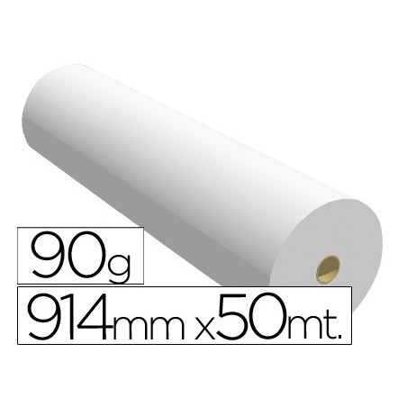 PAPEL PARA REPROGRAFIA 90 GRS. 914 MM X 50 MTS